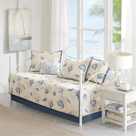 Madison Park Bayside 6 Piece Daybed Set - Blue, Daybed, PK6 MP13-4474